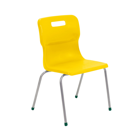 Titan 4 Leg Chair - Size 5 - Yellow