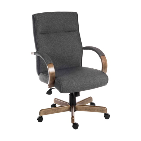 Greyson Executive Grey Fabric Armchair