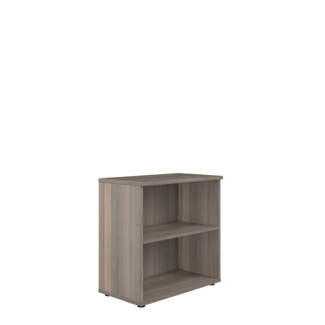 Wooden Bookcases (Solid Back Panels) - WDS845 - Grey Oak