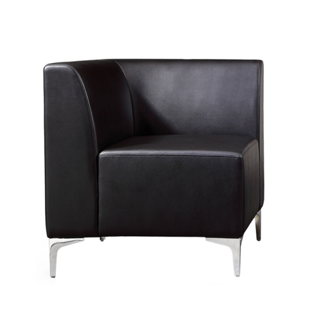 Leather Modular Reception Seating - Corner Unit