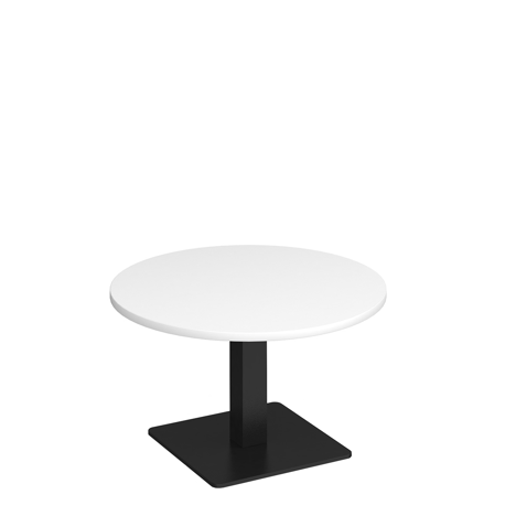 Brescia Circular Coffee Table - Black - White