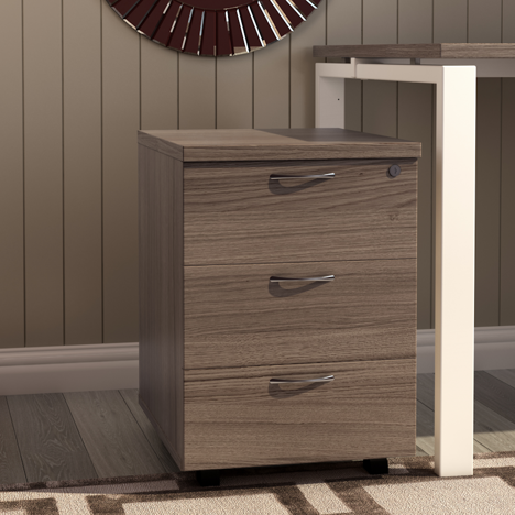 2 and 3 Drawer Under Desk Mobile Pedestal