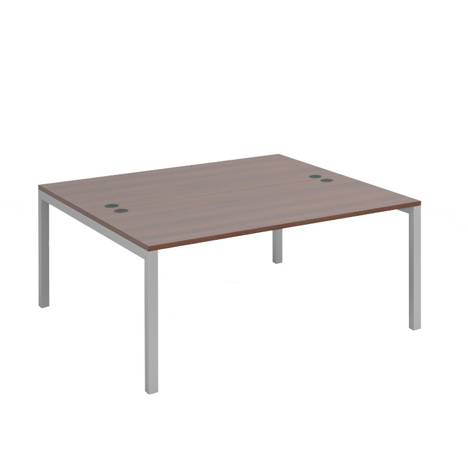Connex Starter Units Back to Back - 1600 - Silver Frame - Walnut