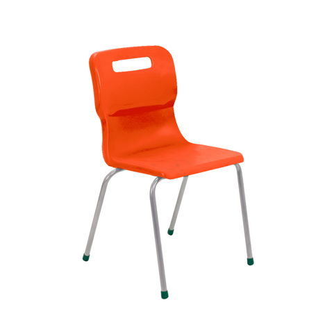 Titan 4 Leg Chair - Size 2 - Orange