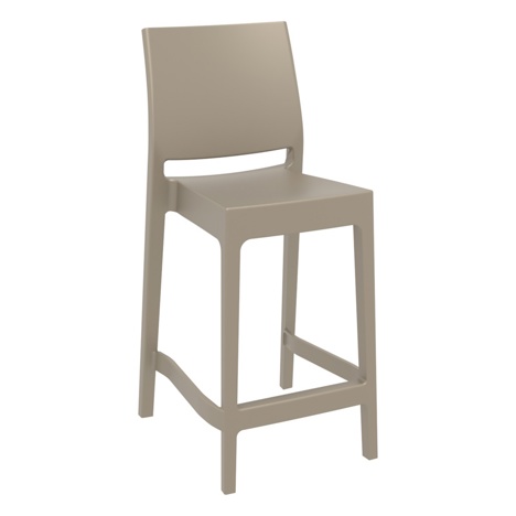 Maya Stacking Bar Stool - 65 - Taupe