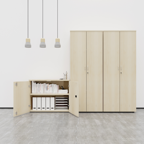 Wooden Cupboards (Solid Back Panels)