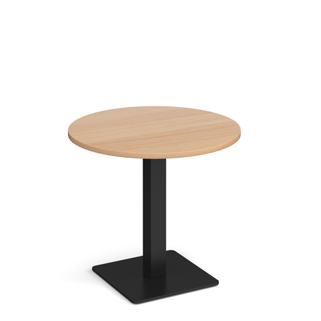 Brescia Circular Dining Table - Black - Beech