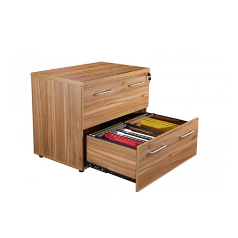 Alto - High Executive Two Drawer Side Filing Cabinet - American Black Walnut