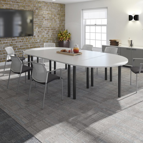Circular Radial Leg Meeting Table