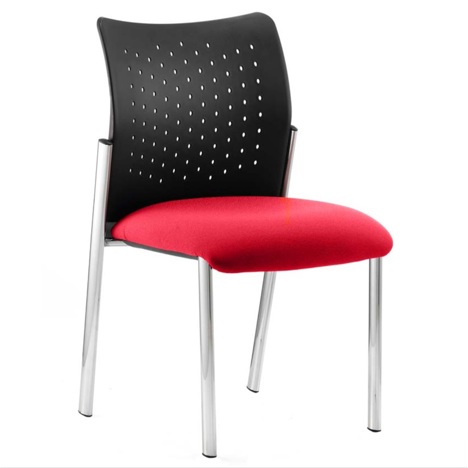 Academy Medium Back Chair - No Arms - Nylon Back - Bergamot Cherry