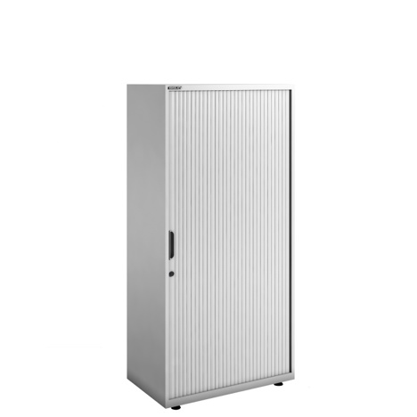 SystemFile - Single Door Tambour Unit - 1643 - Light Grey