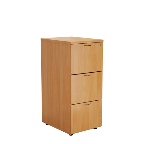 2, 3, 4 Drawer Filing Cabinet - 3 Drawer - Beech