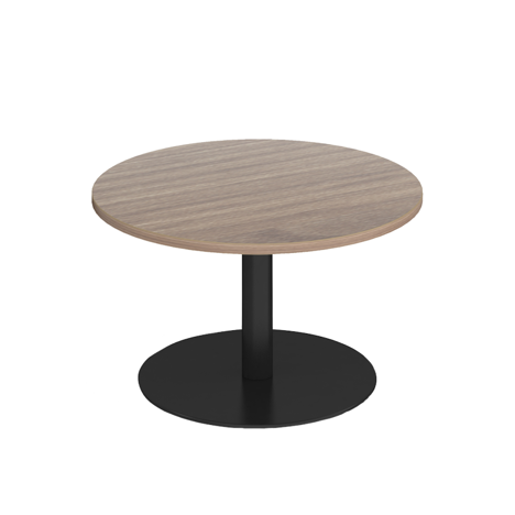 Monza Circular Coffee Table - Black - Barcelona Walnut
