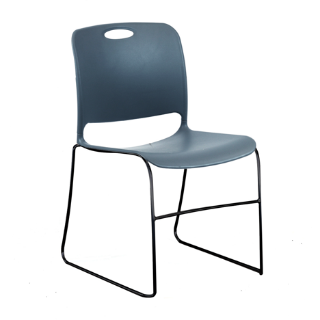 Maestro HD Stacking Chair - Espresso Metallic Frame - Twilight Shadow