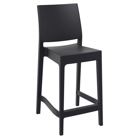 Maya Stacking Bar Stool - 65 - Black