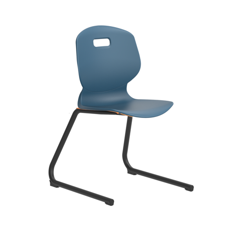 Arc Reverse Cantilever Chair - Size 6 - Steel Blue