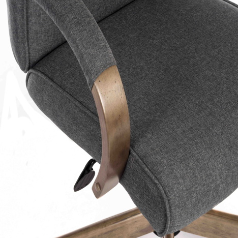 Greyson Executive Grey Fabric Armchair