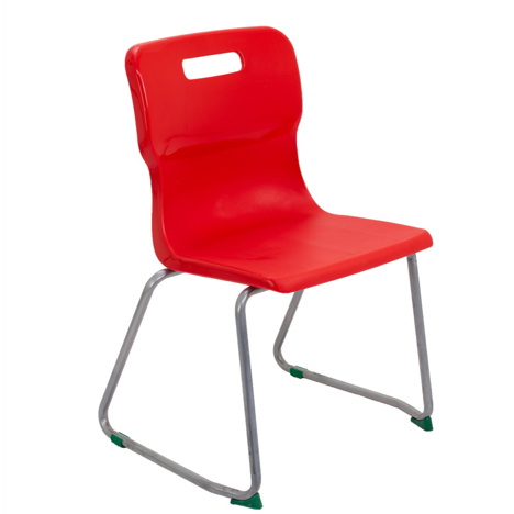 Titan Skid Base Chair - Size 5 - Red