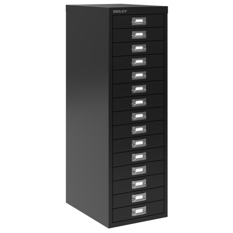Multi Drawers Storage Cabinets - 15 Drawer - Black