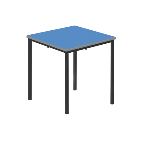 Titan Square Classroom Tables - 600 x 640mm - Blue