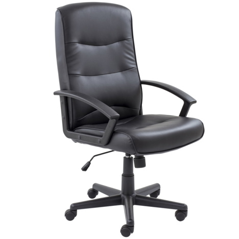 Canasta II Leather Effect Managers Armchair