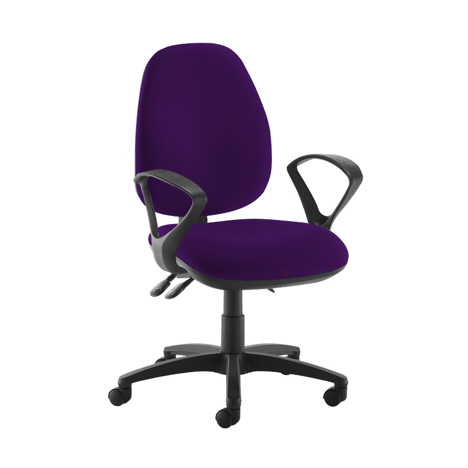 Jota XL Fabric Back Operator Chair - Fixed Arms - Tarot Purple
