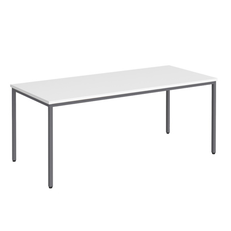 Flexi 25 Rectangular Table - 1800mm - Graphite - White