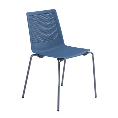 Harmony Multi-Purpose Chair - Chrome Frame - Blue