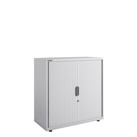 SystemFile - Single Door Tambour Unit - 997 - Light Grey