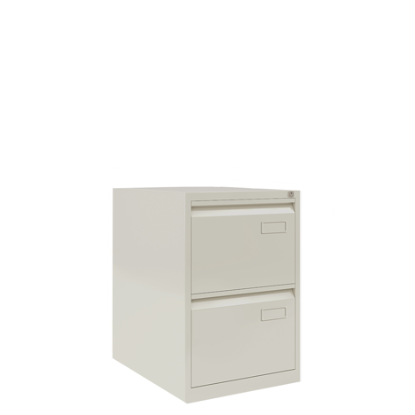 Bisley Two Drawer Filing Cabinets - Light Grey