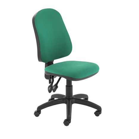 Calypso II High Back Operators Chair - No Arms - Green