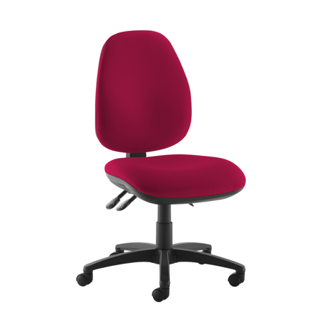 Jota XL Fabric Back Operator Chair - No Arms - Diablo Pink