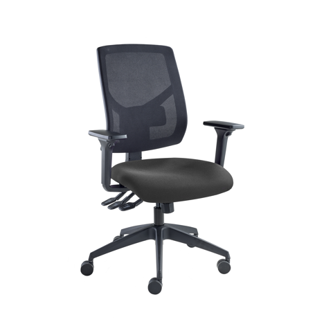Vision High Back Mesh Chair - Adjustable Arms - Sombrero
