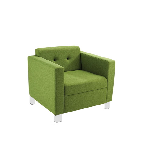 Tornado Reception Seating - Arm Chair - Metal Feet