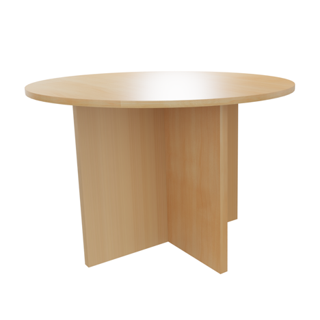 Platinum Range - Round Meeting Table - 1100 - Beech