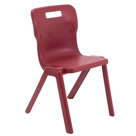 Titan One Piece Chair - Size 6 - Burgundy