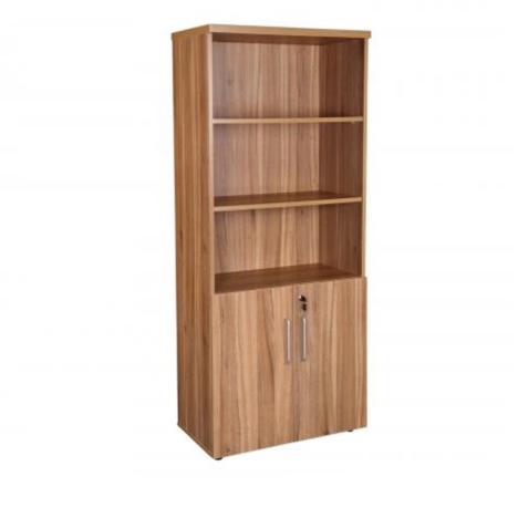 Alto - Executive Combination Cupboard with Three Adj Shelves - 1800mm High - American Black Walnut
