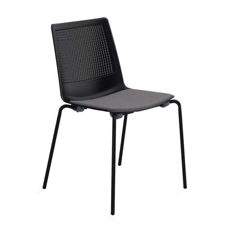 Harmony Multi-Purpose Chair - With Pad - Black Frame - Black
