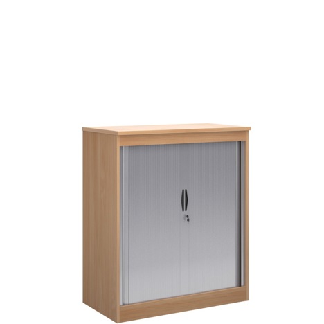 Horizontal Systems Tambour Door Cupboard 1200 - Beech
