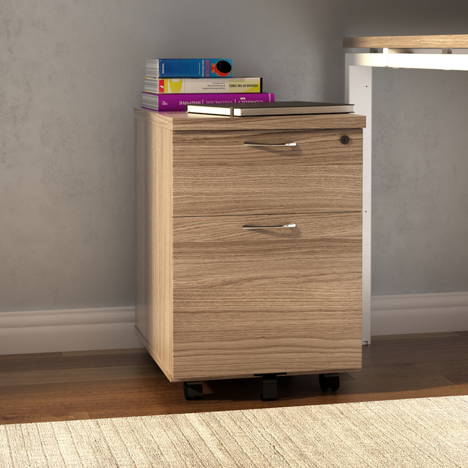 2 and 3 Drawer Under Desk Mobile Pedestal