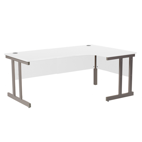 Cantilever Radial Workstation - 1800mm - Right Hand - WHT