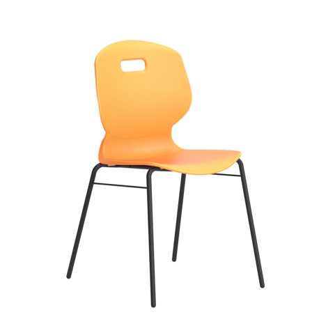 Arc 4 Leg Chair with Brace - Size 5 - Marigold