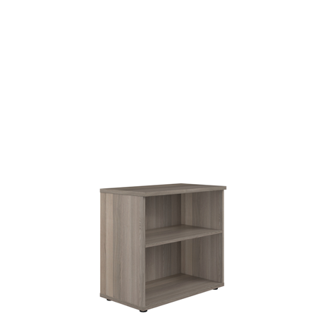 Wooden Bookcases (Solid Back Panels) - WDS745 - Grey Oak