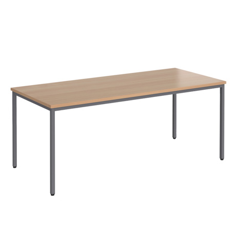 Flexi 25 Rectangular Table - 1800mm - Graphite - Beech