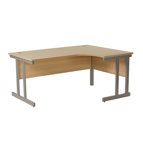 Cantilever Radial Workstation - 1600mm - Right Hand - Oak