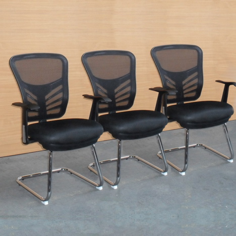 Titan Cantilever Mesh Back Armchair