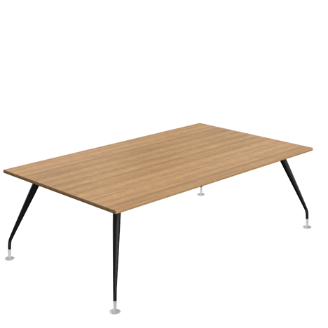 Massa Boardroom Table - 2400 - Black Legs - Verona Cherry