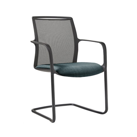 Lacey Meeting Chair - Black Frame - Resistance