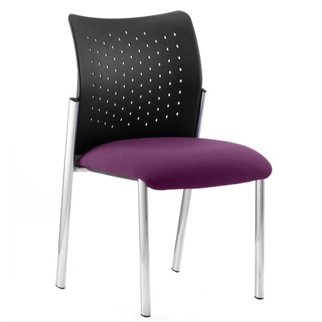 Academy Medium Back Chair - No Arms - Nylon Back - Tansy Purple