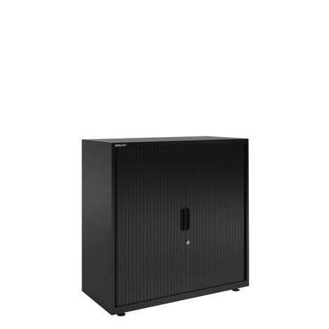 SystemFile - Single Door Tambour Unit - 997 - Black